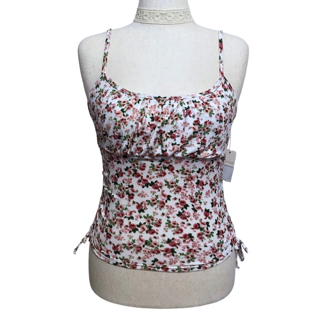 Ultra Flirt NWT Floral Tank Top Juniors XL